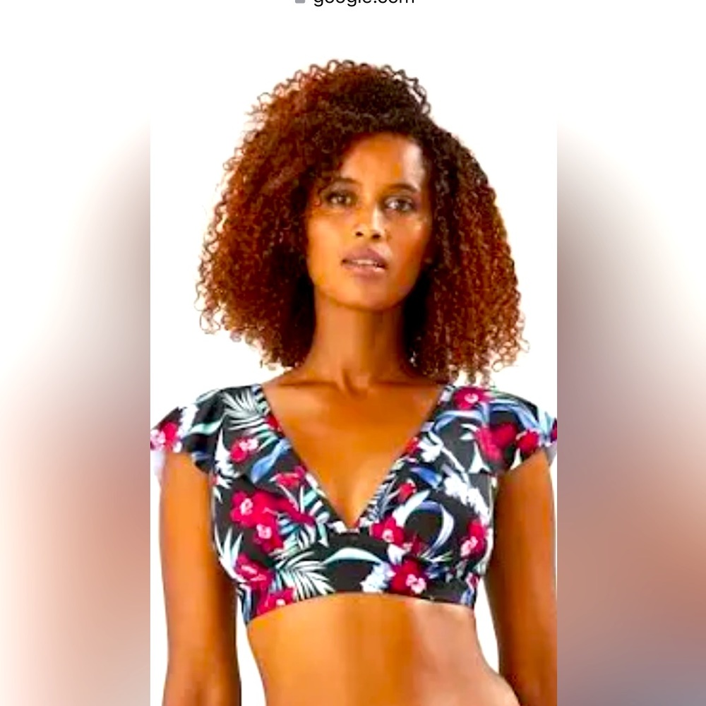 Tommy Bahama new with tags midnight orchid bathing suit top.